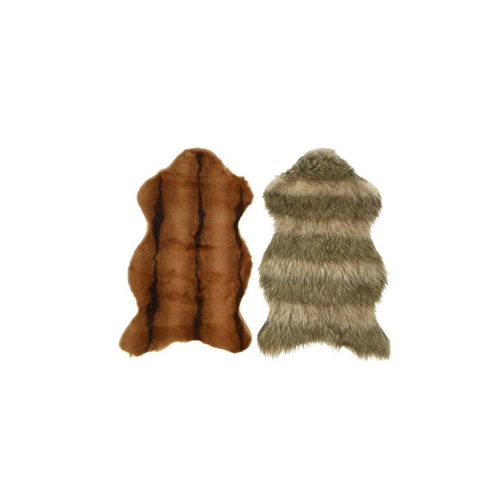 TAPPETO ECOPELLICCIA 2COL ASS